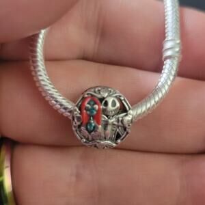 Jack & Sally Nightmare Before Christmas Bracelet Charm